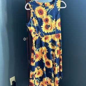 Sunflower midi dress